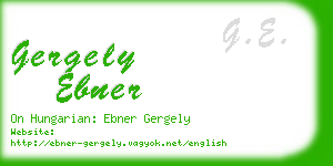 gergely ebner business card